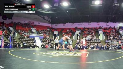 215 lbs Semifinals (8 Team) - Joel Simon, Lakewood HS vs Josh Harrison, Yale HS