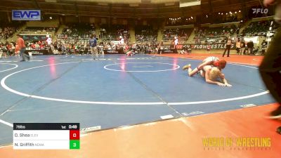 76 lbs Consi Of 16 #1 - Owen Shea, Elevate Wrestling Club vs Nicholas Griffith, North Desoto Wrestling Academy