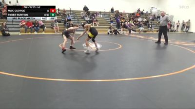 J-12 lbs 3rd Place Match - Ryder Bunting, Golden Hawk Wrestling Club vs Max George, DC Elite