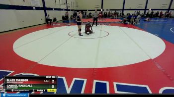 133 lbs Cons. Round 2 - Gabriel Ragsdale, Unattached vs Blaze Thurber, UW-Stevens Point