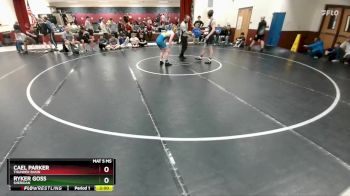 132 lbs Champ. Round 1 - Ryker Goss, Sheridan vs Cael Parker, Thunder Basin
