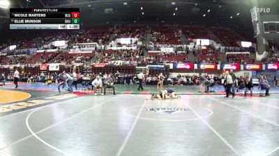 G - 120 lbs Champ. Round 2 - Nicole Martens, Missoula Sentinel Girls vs Ellie Munson, Shelby Girls