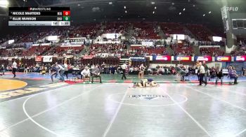G - 120 lbs Champ. Round 2 - Nicole Martens, Missoula Sentinel Girls vs Ellie Munson, Shelby Girls