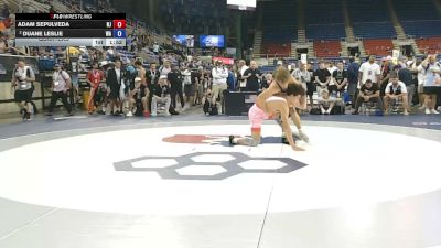 190 lbs Quarters - Adam Sepulveda, New Jersey vs Duane Leslie, Washington