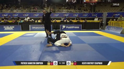 Heath Whitney Chapman vs Patrick Hamilton Simpson 2026 Pan Jiu Jitsu IBJJF Championship