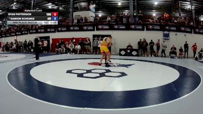 97 kg 3rd Place Match - Ryan Patterson, Tiger Den Wrestling Club vs Damion Schunke, Atreus Wrestling Club