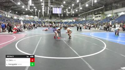 136 lbs Rr Rnd 3 - Amayah Caro, Juice Academy vs Lindsay Henggeler, Woodland Park