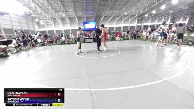 165 lbs Round 4 (6 Team) - Kash Dayley, Arizona vs Tayson Wylie, Utah Black