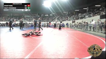49 lbs Round Of 16 - Wyatt Noel, Cowboy Wrestling Club vs Riley Stegeman, Raw Wrestling Club