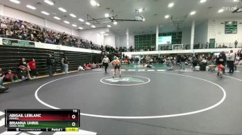 115 lbs Quarterfinal - Abigail LeBlanc, Powell vs Brianna Uhrig, Green River