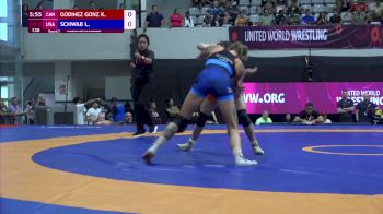 55 kg Round 3 - Louisa Schwab, USA vs Karla Godinez, CAN