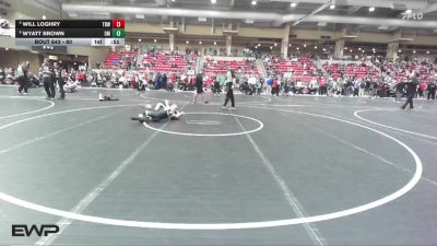 80 lbs Cons. Semi - Will Loghry, The Best Wrestler vs Wyatt Brown, Open Mats