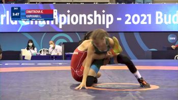 43 kg 1/4 Final - Krasimira Plamenova Dimitrova, Bulgaria vs Liliana Kapuvari, Hungary