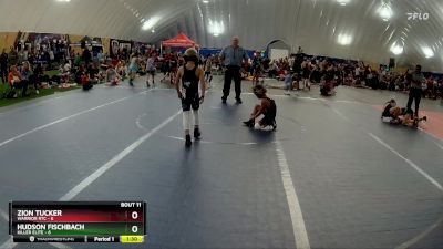 56 lbs Round 4 (6 Team) - Hudson Fischbach, Killer Elite vs Zion Tucker, Warrior RTC