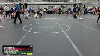 60 lbs Finals (2 Team) - Jaxon Haliburton, Buffalo Valley WC vs Evan Bender, Mat Warriors Green