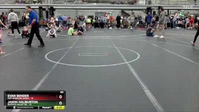 60 lbs Finals (2 Team) - Jaxon Haliburton, Buffalo Valley WC vs Evan Bender, Mat Warriors Green