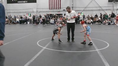 48 lbs Round 4 (6 Team) - Kason Mathison, Steller Trained Black vs George Gerasimov, Revival Blue