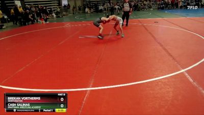 90 lbs Cons. Round 2 - Brekan Vortherms, Worthington vs Cash Salinas, Owatonna Wrestling Academy