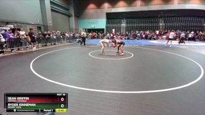 144 lbs Cons. Round 5 - Ryder Kinneman, Desert Vista vs Sean Griffin, Central Catholic