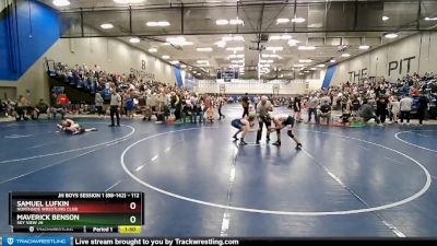 112 lbs Cons. Round 4 - Samuel Lufkin, Northside Wrestling Club vs Maverick Benson, Sky View JH