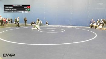 144 lbs Champ. Round 1 - Sam West, Olathe West vs Brogan Hagen, Free State