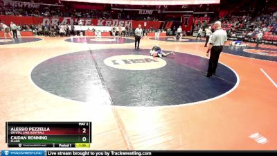 2A 150 lbs Cons. Round 2 - Alessio Pezzella, Crystal Lake (Central) vs Caidan Ronning, Plano