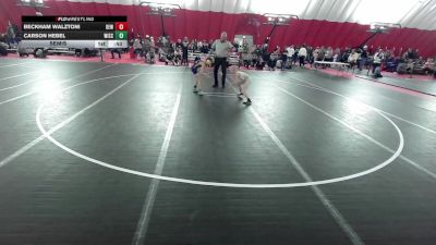 12U Boys - 63 lbs Semis - Beckham Walztoni, DC Elite Wrestling vs Carson Hebel, Wisconsin