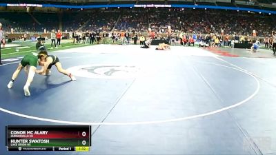 D1-126 lbs Champ. Round 1 - Conor Mc Alary, Hudsonville HS vs Hunter Swatosh, Lake Orion HS