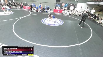 100 lbs Placement Matches (16 Team) - Frank Fuentes, SJWA-GR vs Dominic Cabot, SCVWA-GR