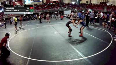 89 lbs Semifinal - Hattie Kamrath, Waverly Wrestling Club - Girls vs Lily Jones, Millard South Wrestling Club
