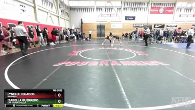 110 (112) Quarterfinal - Izabella Guerrero, San Ramon Valley vs Lynelle Legados, Hayward