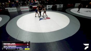 135 lbs Semifinal - Makynna Loepp, Legacy Wrestling Center vs Sofia Fernandez, Titan Mercury Wrestling Club (TMWC)