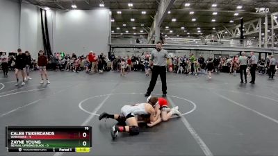 76 lbs Round 2 (4 Team) - Zayne Young, Revival Uprising Black vs Caleb Tsikerdanos, Warhawks