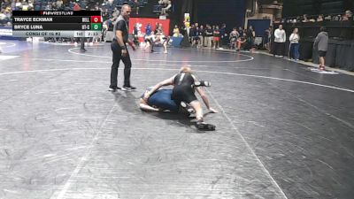 133 lbs Consi Of 16 #2 - Trayce Eckman, Bellarmine vs Bryce Luna, Chattanooga