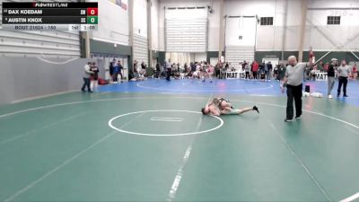 150 lbs Quarterfinal - Austin Knox, Sedgwick County vs Dax Koedam, SBL Warriors