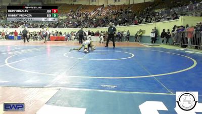 108 lbs Consi Of 8 #1 - Riley Bradley, Jenks vs Robert Pedroza, Bishop McGuinness