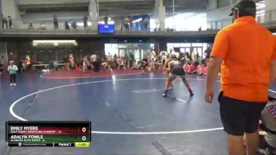 120 lbs Round 1 (4 Team) - Emily Myers, Gulf Coast Grappling Academy vs Adalyn Fowls, Alabama Elite White