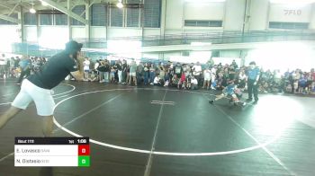 69 lbs Round Of 16 - Eli Lovasco, Savage House WC vs Nico Distasio, Region Wr Ac