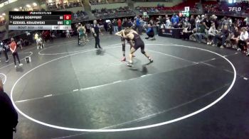 132 lbs Champ. Round 1 - Ezekiel Krajewski, Waverly Wrestling Club vs Logan Goepfert, Nebraska Boyz