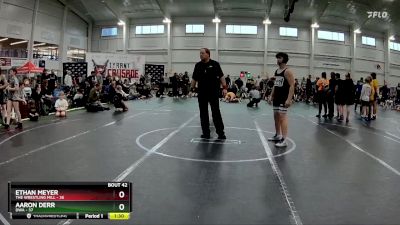 210 lbs Round 9 (10 Team) - Aaron Derr, DWA vs Ethan Meyer, The Wrestling Mill