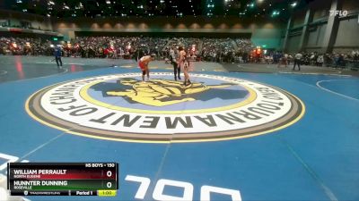 150 lbs Cons. Round 1 - William Perrault, North Eugene vs Hunnter Dunning, Roseville