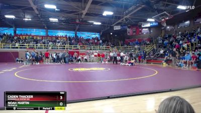 190 lbs Quarterfinal - Noah Martin, Franklin vs Caden Thacker, Evansville Mater Dei