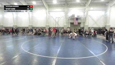 83 lbs 3rd Place Match - Wyatt Eure, Charger Wrestling Club vs Stetson Bowen, Team Prestige Wrestling