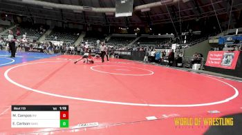 67 lbs Quarterfinal - Matthew Campos, RedWave Wrestling vs Easton Carlson, Sanderson Wrestling Academy