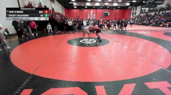 215 lbs Champ. Round 2 - Tom O`Brien, Chicago (MARIST) vs Foley Calcagno, Elmhusrt (IC CATHOLIC)