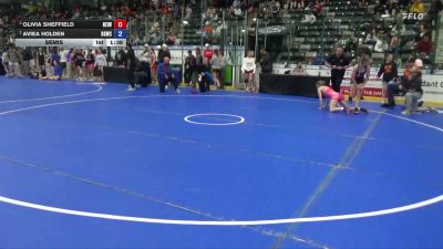 120 lbs Semis - Olivia Sheffield, NEIWC vs Aviea Holden, Big Game Wrestling Club