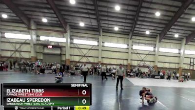 63 lbs Semifinal - Elizabeth Tibbs, Ravage Wrestling Club vs Izabeau Speredon, Sanderson Wrestling Academy