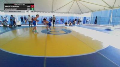 126 lbs Cons. Round 5 - Uriah Holiday, Rough House Wrestling Club vs Aaron Gonzalez, Savage House Wrestling Club