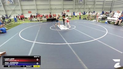 120 lbs Round 2 (8 Team) - Liam Lepp, North Dakota Red vs Max Johnson, South Carolina