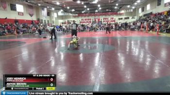 55 lbs Quarterfinal - Jory Heinrich, American Outlaws vs Anton Brown, Hastings Wrestling Club